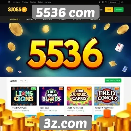 Avaliação da interface do site de jogos 5536 com